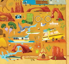 Load image into Gallery viewer, Utah Temple Map 1000 Pc Puzzle