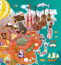 Load image into Gallery viewer, World Temple Map Puzzle