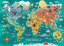 Load image into Gallery viewer, World Temple Map Puzzle