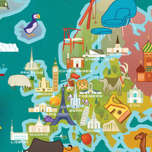 Load image into Gallery viewer, World Temple Map Puzzle