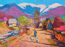 Load image into Gallery viewer, Geese on the Village Road 1000 Piece Puzzle
