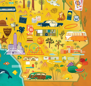 California: The Golden State 100 Pc Puzzle